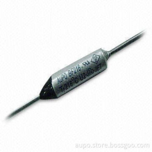 Axial Type Thermal Cutoffs with 250V Voltage, 216°C Temperature, UL, CUL, VDE and PSE Certified